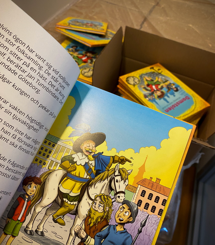 Uppslag från boken Domstolen - ett äventyr i brott och straff.