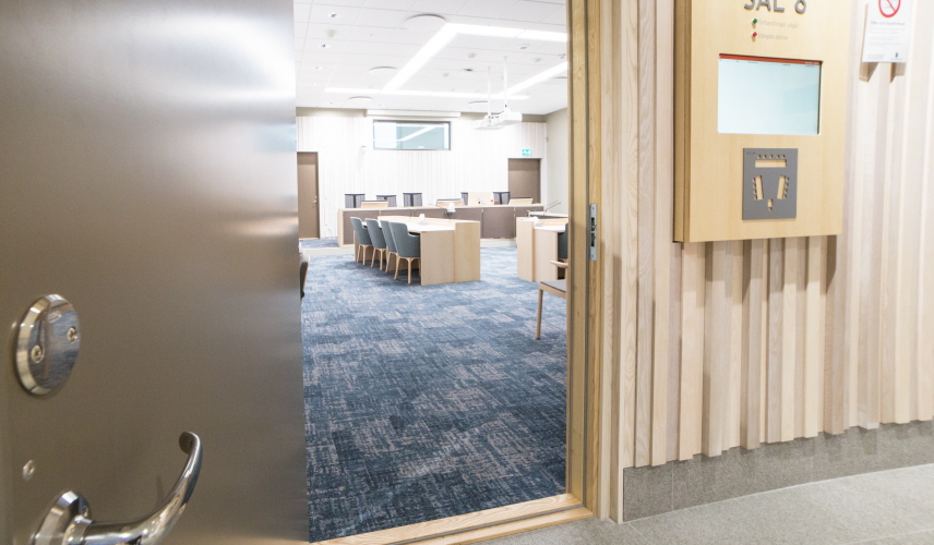 Ingången till sal 8. Foto.