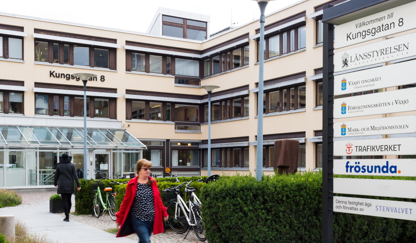 Växjös domstolar exteriort