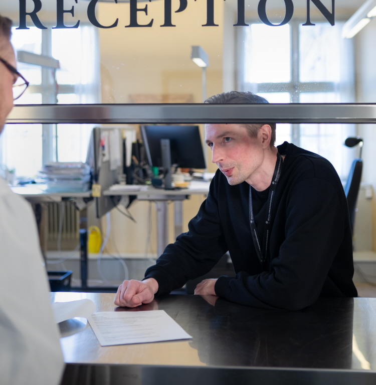 Besök receptionen HFD