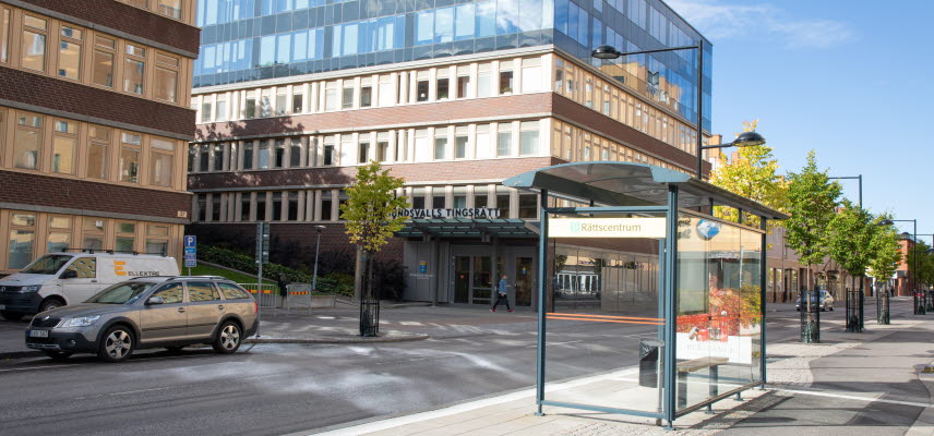 Sundsvall tingsrätt och rättshjälpsmyndigheten exteriort