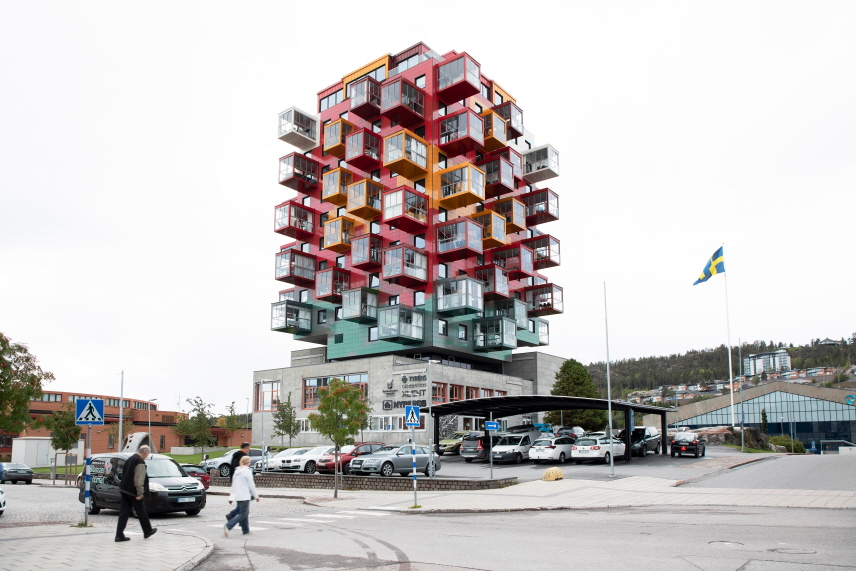 Exteriör av tingsstället i Örnsköldsvik