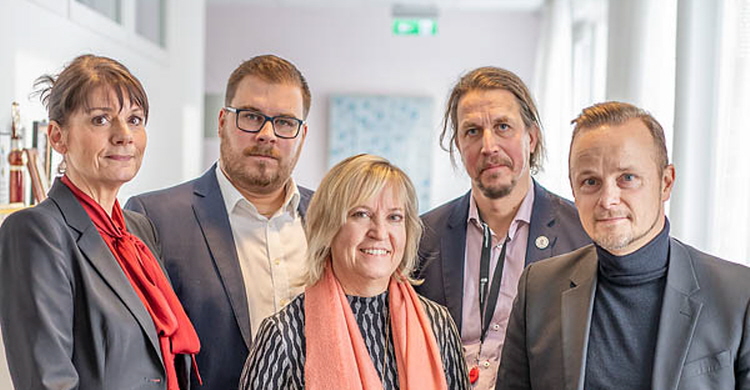 Ulrika Borg, Christopher Cameron, Lena Egelin, Jesper Nietsche och Jörgen Nilsson