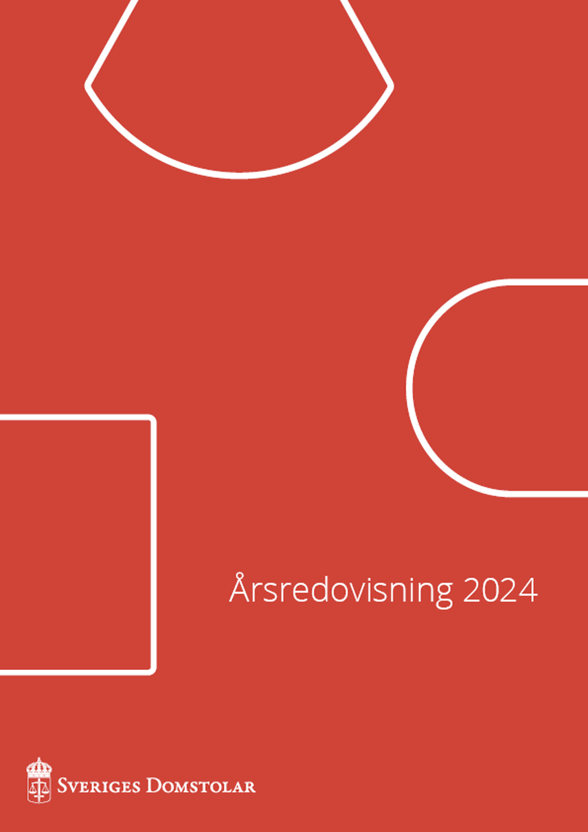 Det röda omslaget för årsredovisningen 2024.