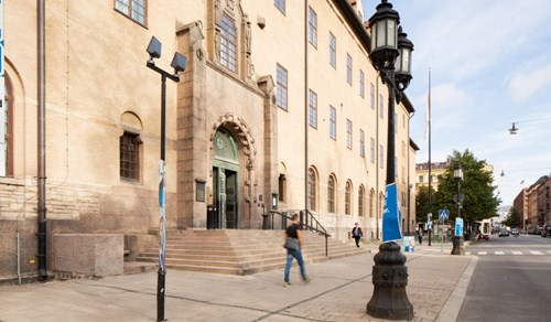 Stockholm tingsrätt, Rådhuset, stora entrén Scheelegatan 7