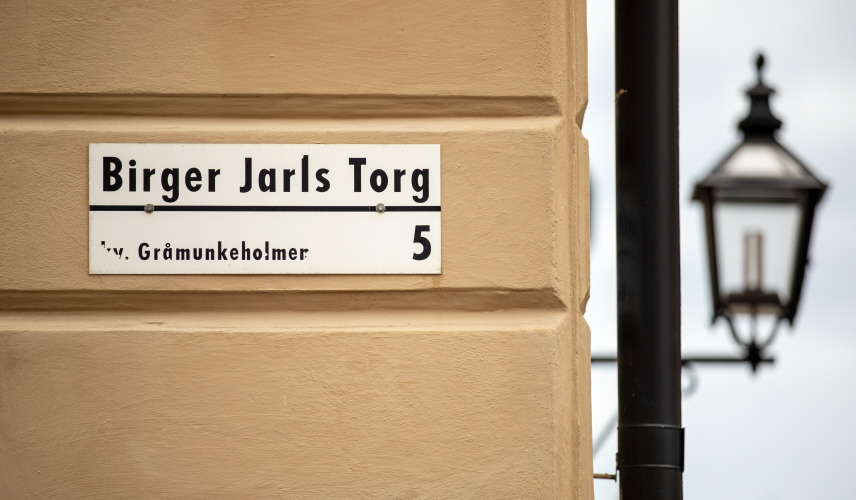 Skylt Birger Jarls torg