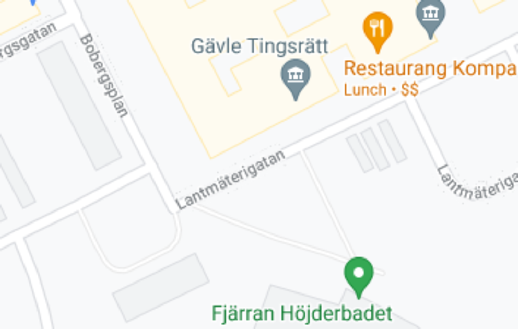 Gävle tingsrätt på kartan