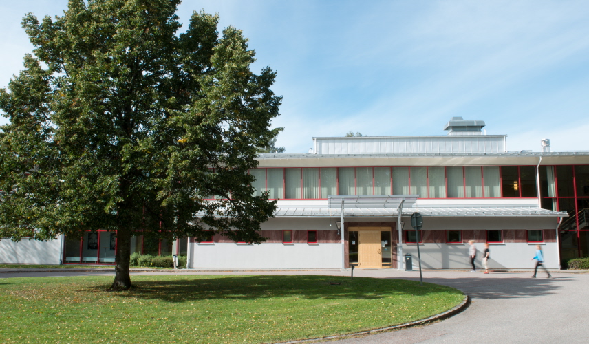 Förvaltningsrätten i Falun byggnad och entré