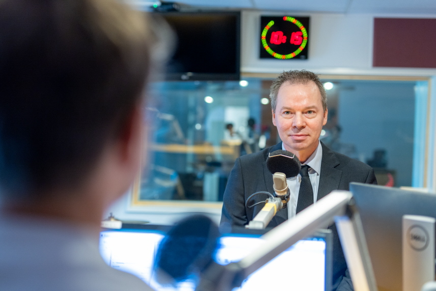 Mikael Forsgren, generaldirektör, Domstolsverket gästar P4 Jönköping.