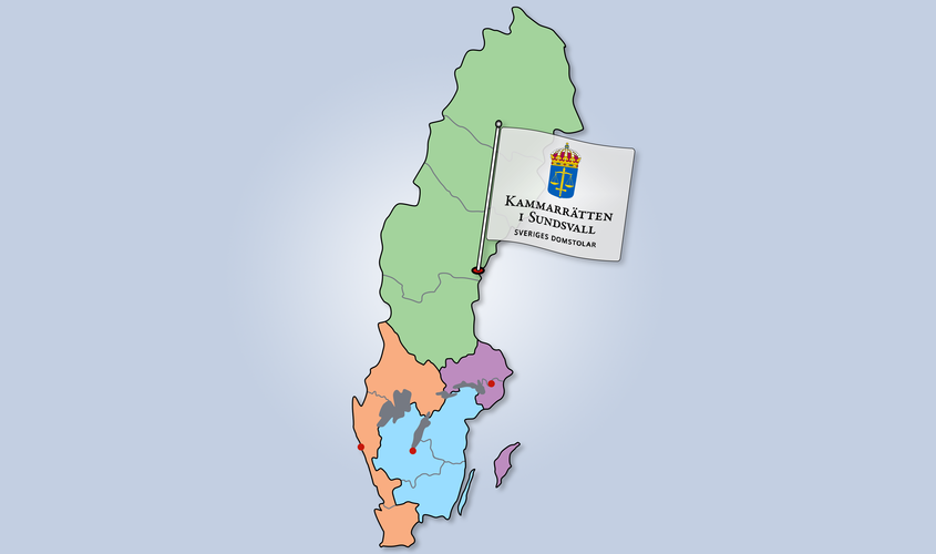 Karta Kammarrätten i Sundsvall