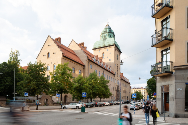 Rådhuset där Patent- och marknadsdomstolen har sin verksamhet tillsammans med Stockholms tingsrätt. Foto. 