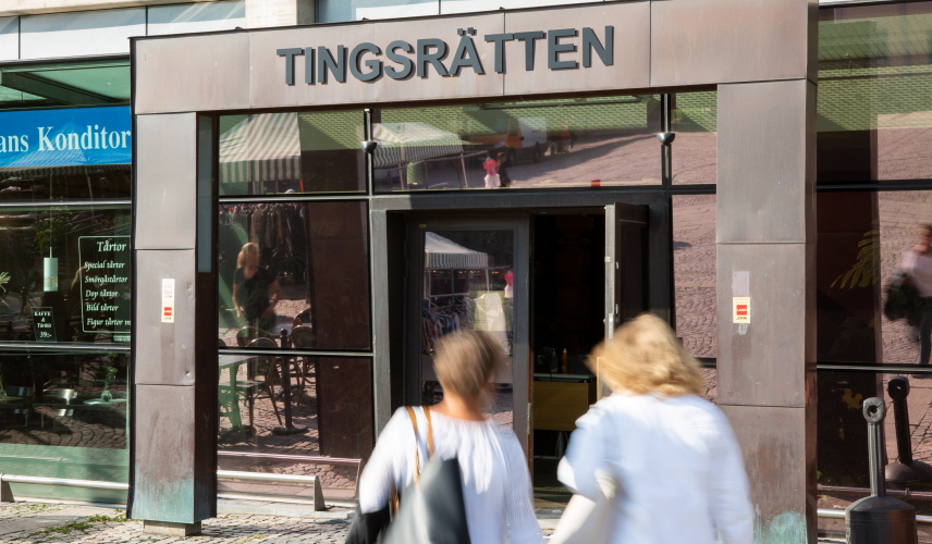 Södertälje tingsrätts huvudentré