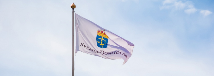 Sveriges Domstolars flagga 