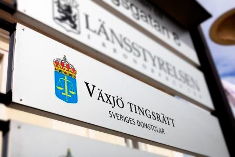 Exteriör skylt Växjö tingsrätt