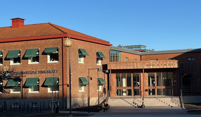 Kristianstads tingsratt exteriort ny entre