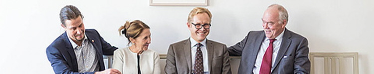 Jesper Nietsche, Kerstin Calissendorff, Petter Asp och Stefan Lindskog.