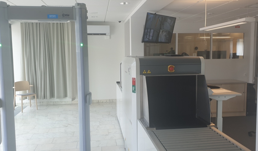 Säkerhetskontrollen vid Varbergs tingsrätt