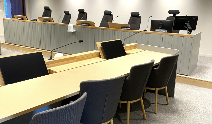 Bild på en ny förhandlingssal på Ullevi Park