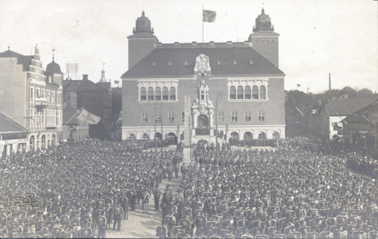 Rådhuset i Borås 6 oktober 1914